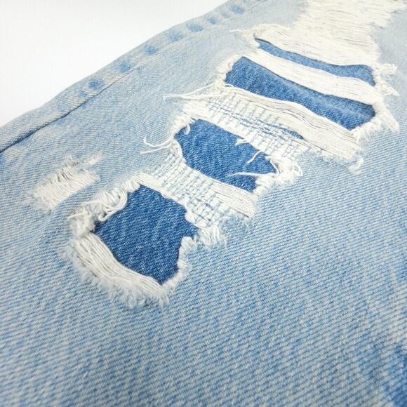 FRAME Denim Le Slouch Distressed Straight Leg Jeans Drenched 90s Grunge Baggy 26 - Picture 5 of 11